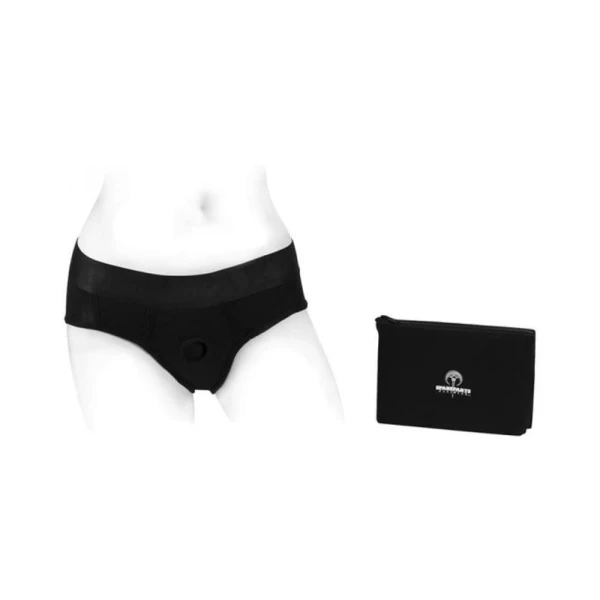 Strap-on Dildos & Harnesses: Spareparts Tomboi Rayon Briefs Harness Black Size S