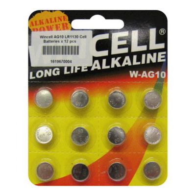 Wincell Ag10 Lr1130 Cell Batteries 12 Pack