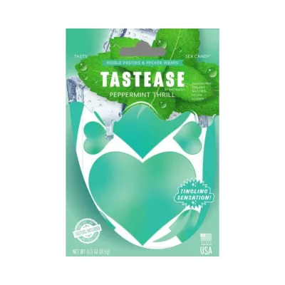 Tastease By Pastease Peppermint Thrill Candy Edible Pasties Pecker Wraps