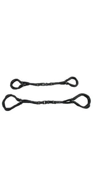 Fetish Fantasy Cuff and Tether Set Black