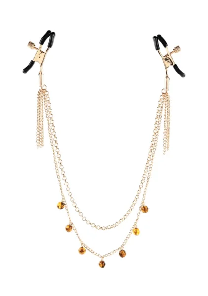 Sincerely Amber Chained Nipple Clamps
