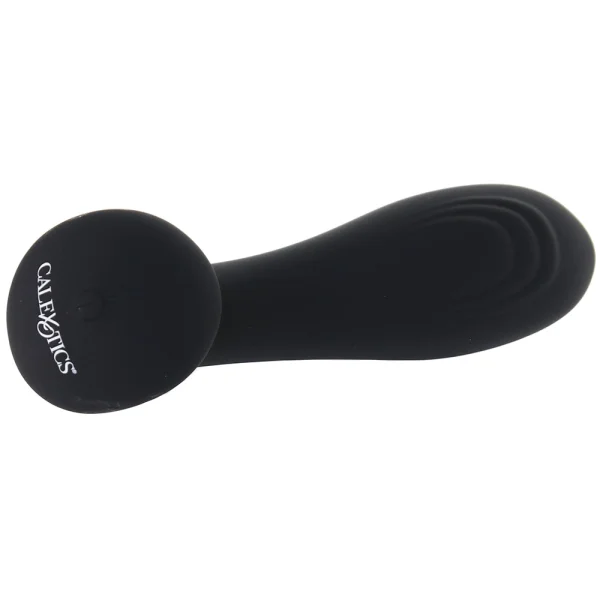 Eclipse Liquid Silicone Flex Vibrating Rechargeable Anal Probe By CalExotics - Black