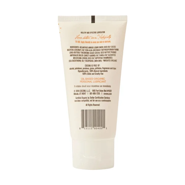 Coconu Coconut Oil-Based Organic Personal Lubricant 3 oz
