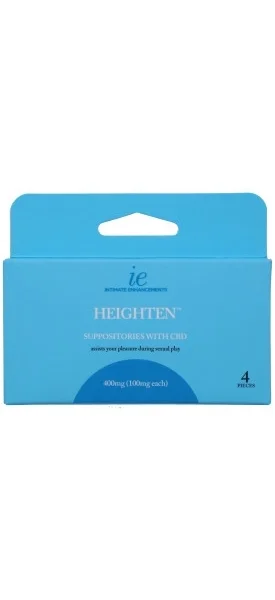 Heighten - Suppositories with CBD - 400mg (100mg each) - 4 pieces — image 6 of 6