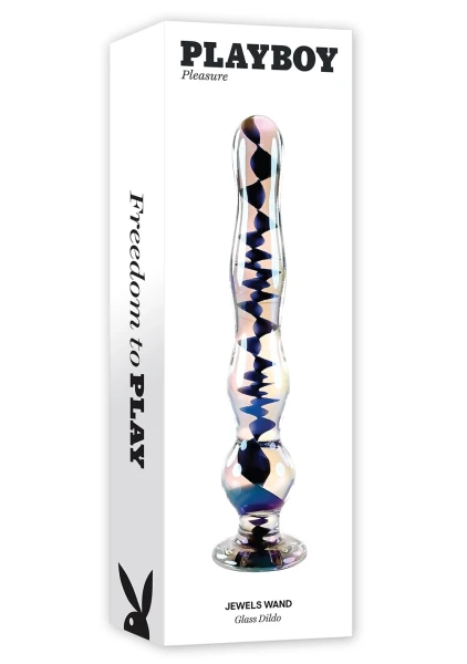 Playboy Pleasure Jewels Wand Glass Dildo