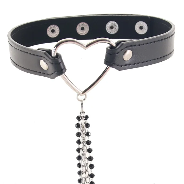 Sex & Mischief Amor Collar With Nipple Clamps By Sportsheets