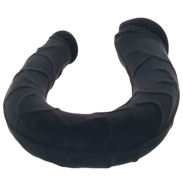 Boundless AC/DC Dong Silicone Double Dildo By CalExotics - Black