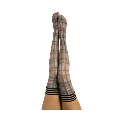 Kixies Lori Tan grey Plaid Size A