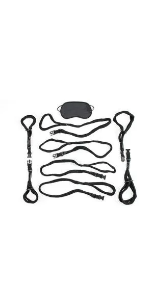 Fetish Fantasy Cuff and Tether Set Black