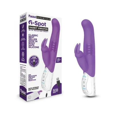 Rabbit Essentials G spot Rabbit Vibrator Purple