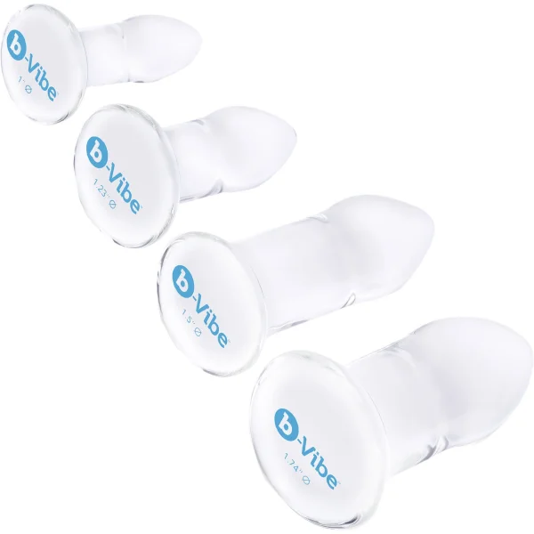 B-Vibe Glass Anal Dilators 4 Piece Set