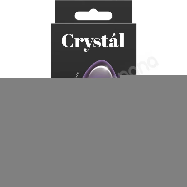 Crystal Heart Purple Glass 2.7" Butt Plug