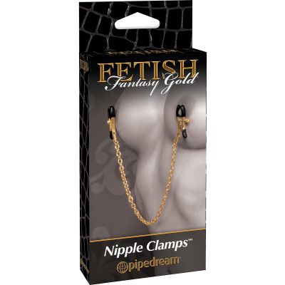 Gold Chain Nipple Clamps