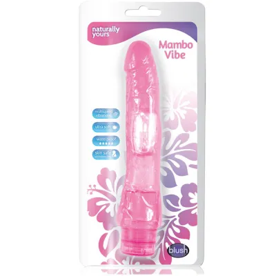Blush Mambo Vibrating Dong Pink
