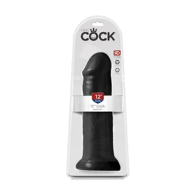 King Cock 12 Inch Cock Black 12 Inch