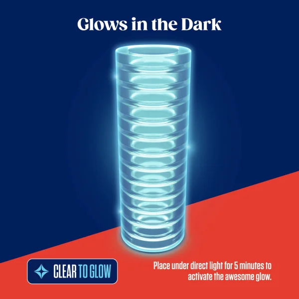 Rize Ribz Self Lubricating Glow In The Dark Open Ended Penis Stroker By Blush