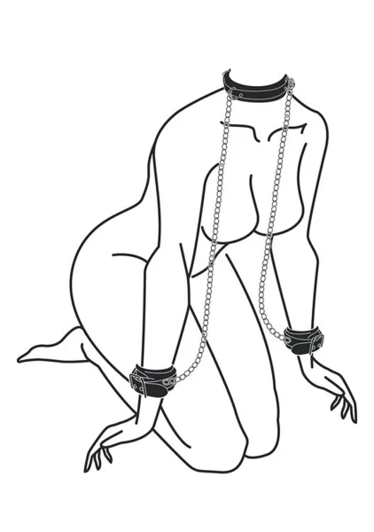 Bound to Please Red Bondage Collar