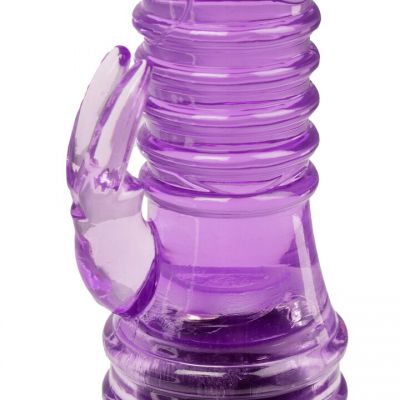 Bondara Purple Pocket Rocket Ribbed Mini Rabbit Vibrator