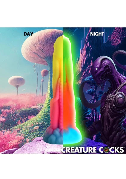 Creature Cocks - Tenta-Glow Glow-in-the-Dark Silicone Dildo