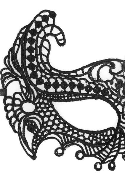 Black & White Lace Empress Eye-Mask
