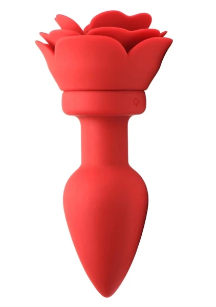 28X Silicone Vibrating Rose Anal Plug with Remote — image 18 of 24