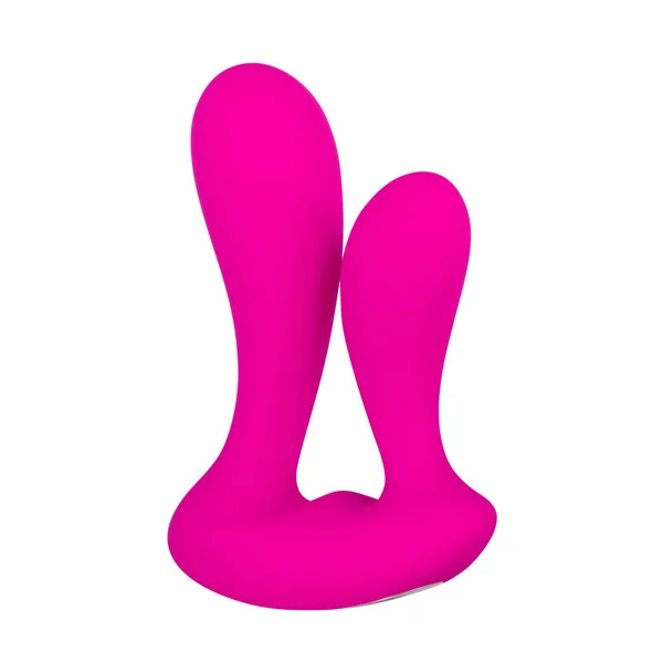 Adam & Eve Rechargeable Dual Entry Vibe Pink USB Rechargeable Vibrator with Remote Control