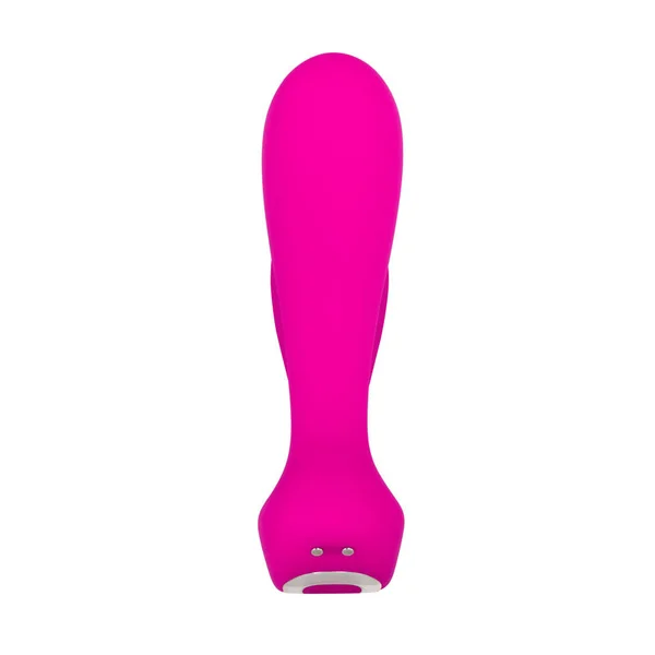 Adam & Eve Rechargeable Dual Entry Vibe Pink USB Rechargeable Vibrator with Remote Control