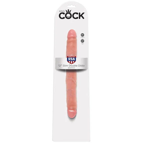 King Cock 12'' Slim Double Dildo — image 21 of 24
