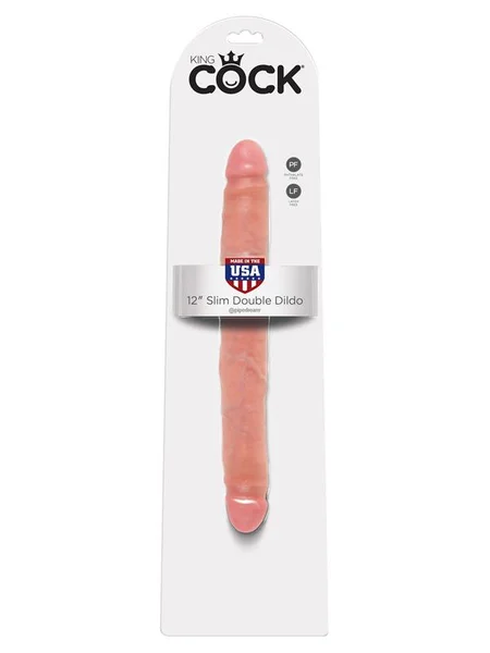 King Cock 12'' Slim Double Dildo — image 16 of 18