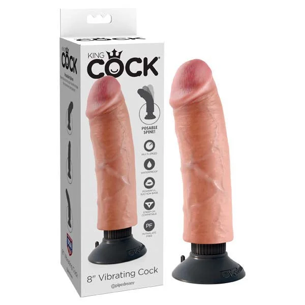 King Cock 8'' Vibrating Cock — image 2 of 5