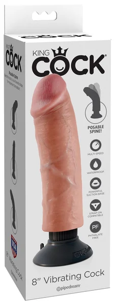 King Cock 8'' Vibrating Cock — image 3 of 5