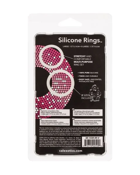 Silicone Cock Rings - Clear