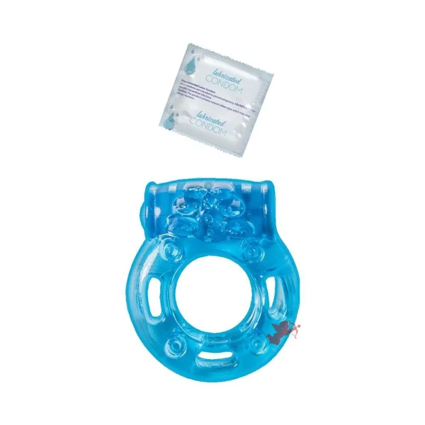 Vibrating Ring Clitoral Pleasure Ring Blue — image 4 of 5
