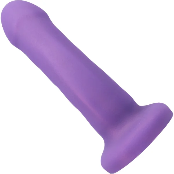Curve Silicone G-Spot Dildo by Tantus - Midnight Purple