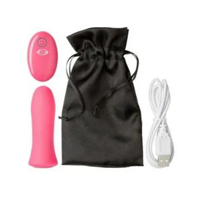 Bullets Discreet Pro Sensual Power Touch Bullet Vibrator Remote Control Pink