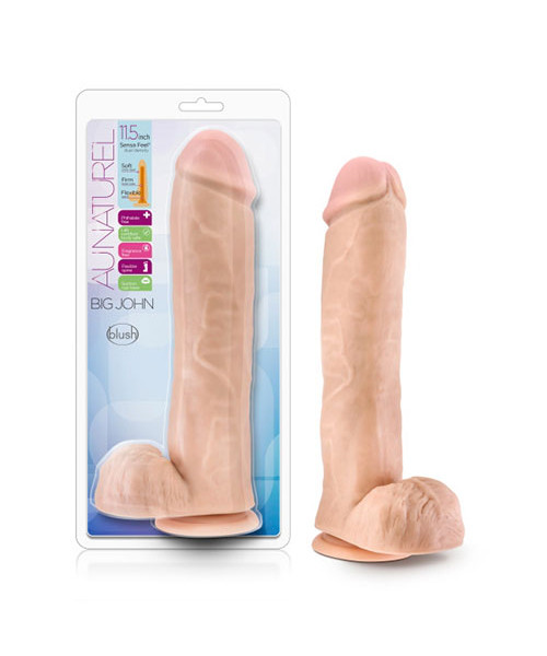 Blush - Au Naturel - Big John - Sensa Feel Dual Density Dildo