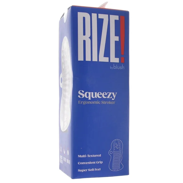 Rize Squeezy Open Ended Ergonomic Penis Stroker By Blush