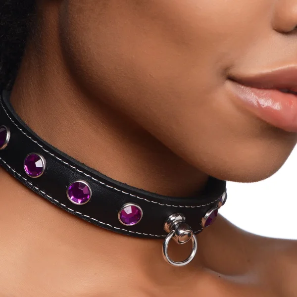 Master Series Fierce Vixen Leather Choker