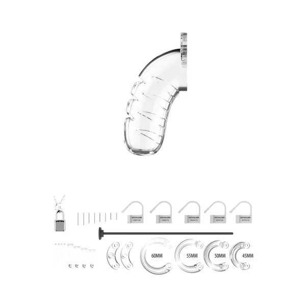 Cage With Silicone Urethal Sounding 16 - Transparent — image 5 of 13