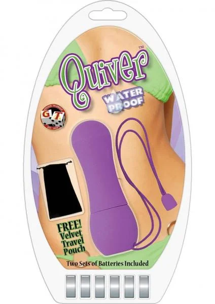 QUIVER DISCRETE VIBRATOR PURPLE WATERPROOF