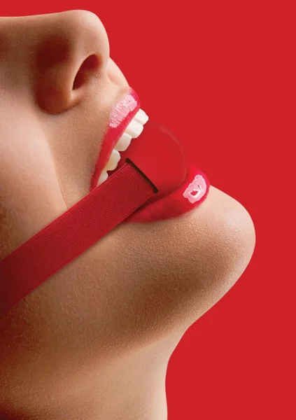 Elastic Ball Gag- Red