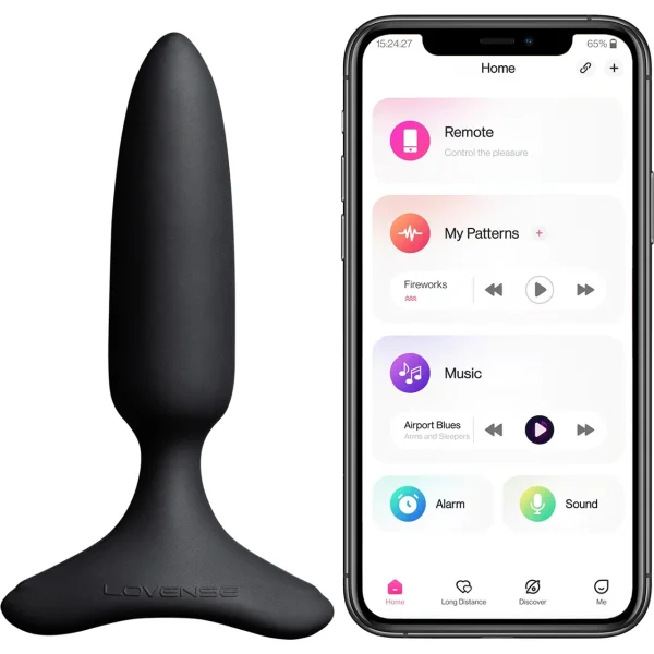 Lovense Hush 2 XS App Controlled Rechargeable Vibrating Butt Plug 1 Inch
