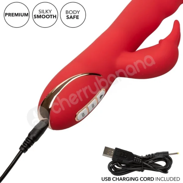 Jack Rabbit Signature Heated Silicone Ultra-Soft Plush Rabbit Vibrator