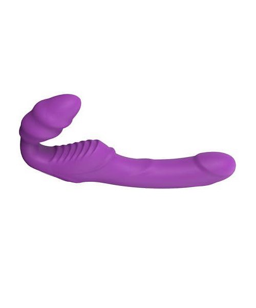 Rechargeable Silicone Strapless Vibrating Dildo