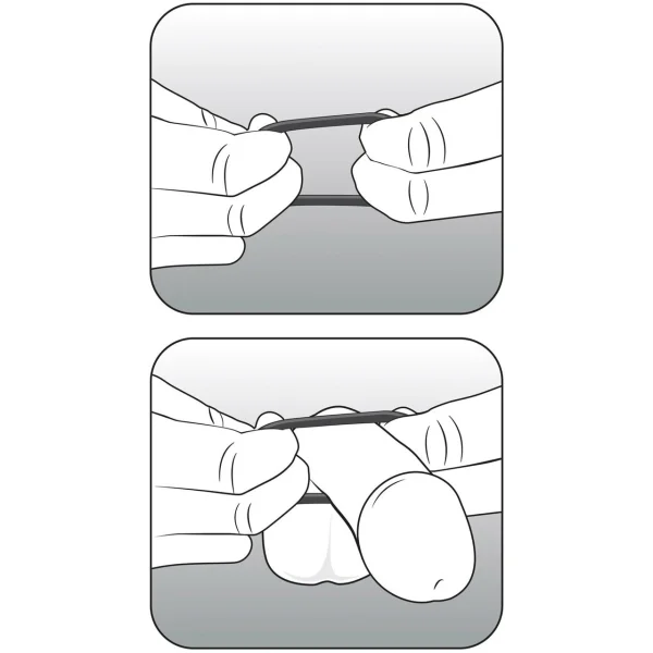 Performance VS2 Pure Premium Small Silicone Cock Rings By Blush Novelties - Glow-In-The-Dark White