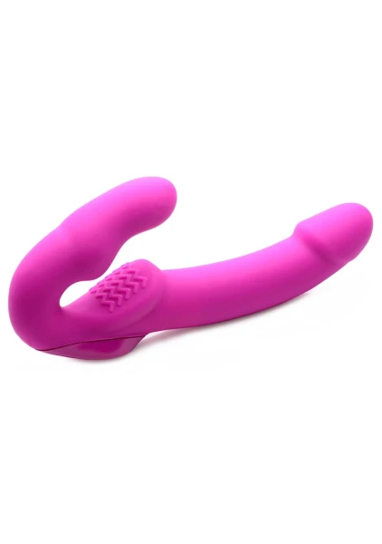 Evoke Rechargeable Vibrating Silicone Strapless Strap On