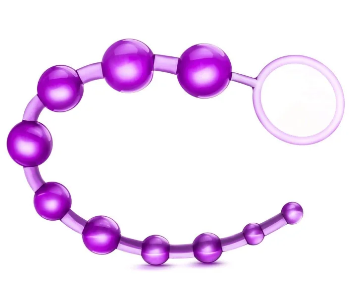 Sassy 10 Anal Beads - Purple
