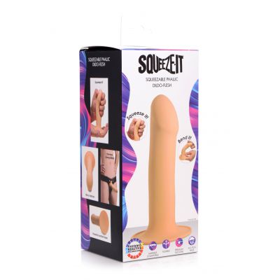 Squeeze It Squeezable Phallic Dildo Flesh 17 1 cm Dong