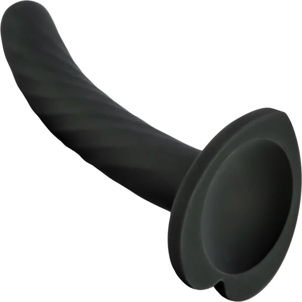Blush Temptasia Twist Silicone Suction Cup Dildo with Heart-Shaped Base
