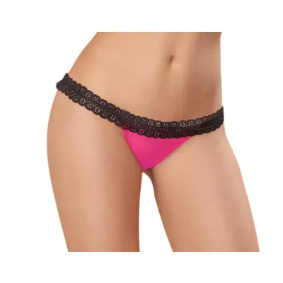 Panty Large Hot Pink Black